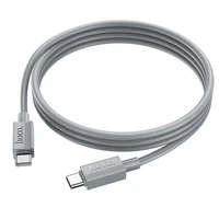 Kabelis USB-C uz USB-C Hoco 3A 60W 1 m X107 pelēks