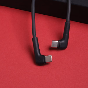 Maxlife MXUC-09 leņķa kabelis USB-C - USB-C 1,0 m 60W melns