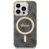 Guess 4G MagSafe viedtālruņa apvalks iPhone 14 Pro - melns