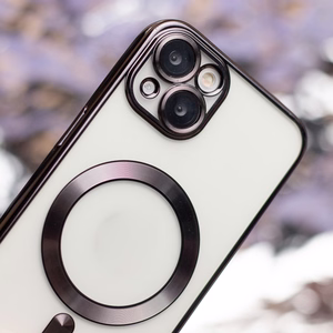 Color Chrome Magnētiskais viedtālruņa apvalks iPhone 13 Pro Max 6,7" melns