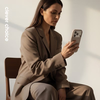 Crong Color Cover Magnetic - maciņš MagSafe iPhone 17 Pro (stone smilšu)