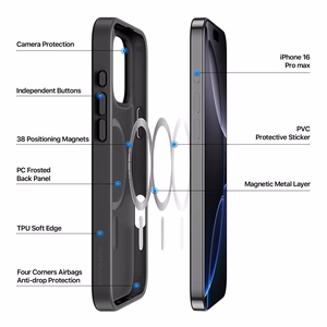 Korpuss Dux Ducis Apple iPhone 16 Pro Max melns