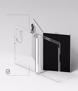 Ringke Fusion Flap vāciņš modelim Samsung Galaxy Z Fold 8 – caurspīdīgs