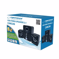 Esperanza EP153 USB 2.1 Speaker Set 6 W melns