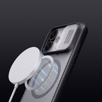 Nillkin CamShield Pro MagSafe saderīgs apvalks iPhone 17 - caurspīdīgs melns