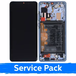 LCD displejs saderīgs ar Huawei P30 Pro ar rāmi / Breathing Crystal / (Service Pack)