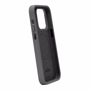 Puro Icon Mag Pro Silikona apvalks ar MagSafe ar metāla pogām iPhone 15 Plus - melna