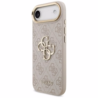 Guess 4G Charms Collection Magnētiskais viedtālruņa apvalks iPhone 17 Pro - brūns