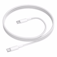 USB kabelis Borofone BX117 60W no USB-C uz USB-C 1.0m, balts