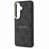 Guess maciņš 4G Embossed Ring MagSafe for Samsung Galaxy S26 Plus melns