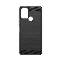 Carbon Case silikona viedtālruņa apvalks Nokia C22 - melns