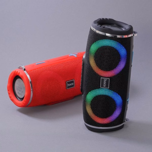 Wireless speaker LED 2 x 5W 2h Hoco HC12 black