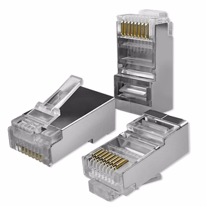 Qoltec 54556 RJ45 Modulārais Savienotājs CAT6 FTP Apzeltīti Kontakti 100 gab.