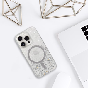 Tel Protect Moonlite Magnētiskais apvalks viedtālrunim iPhone 16 Plus sudrabains caurspīdīgs