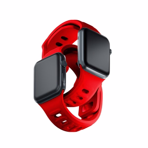 3mk silikona siksniņa Apple Watch, 42/44/45/46/49 mm, sarkans, lielais izmērs