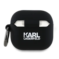 Karl Lagerfeld silikona Choupette Head 3D vāciņš AirPods 4 – melns