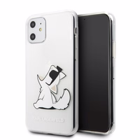 Karl Lagerfeld Choupette Fun viedtālruņa apvalks iPhone 11 / Xr - caurspīdīgs