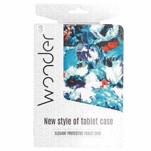 Wonder Canvas planšetdatora vāciņš 13 collu – balto aguonu raksts