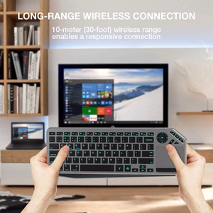 Techly ICTB9801TB tastatūra RF bezvadu + Bluetooth QWERTY US English melna