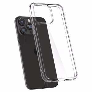 Spigen Crystal Hybrid viedtālruņa apvalks iPhone 15 Pro - caurspīdīgs