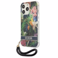 Guess GUHCP13LHFLSB iPhone 13 Pro / 13 6.1" zils/zils cietais apvalks Ziedu Siksniņa