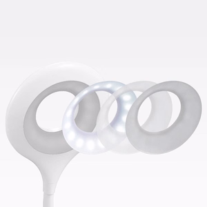 Mini Wozinsky bezvadu LED lasīšanas lampa ar klipsi + USB-C kabelis - Balta