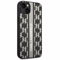Karl Lagerfeld KLHCP14MPGKLSKG iPhone 14 Plus 6.7 "cietais apvalks pelēks / pelēks Monogrammas Svītra
