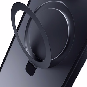 3mk Smoke viedtālruņa apvalks Magnētiskais ar statīvu Apple iPhone 16 pro max - melns