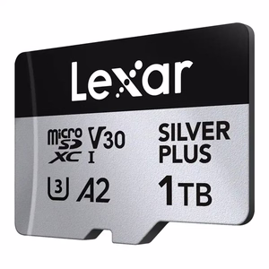 Lexar High-Performance Silver Plus microSDXC atmiņas karte 1 TB + adapteris