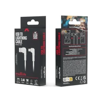 Maxlife MXUC-09 leņķa kabelis USB - Lightning 1,0 m 2,4A balts