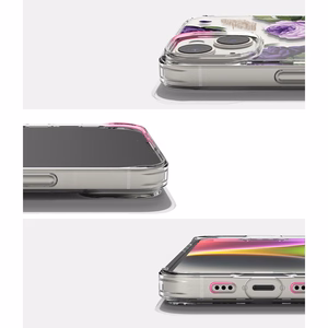 Ringke Fusion Design bruņu apvalks ar gēla rāmi iPhone 14 Plus caurspīdīgs (Violeta roze) (FD637E29)
