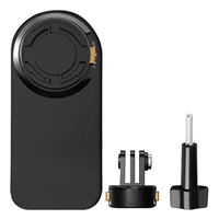 PULUZ mugursomas stiprinājums sporta kamerām (ieskaitot Osmo Action 5 Pro, Insta360 Ace Pro 2) (melns)