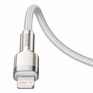 USB-C kabelis Lightning ierīcēm Baseus Cafule, PD, 20W, 1m (balts)