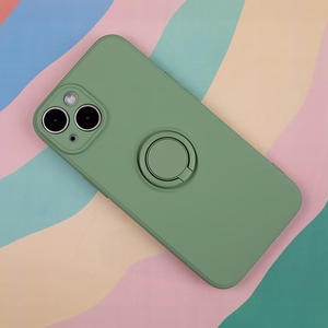 Viedtālruņa apvalks ar pirkstu turētāju Xiaomi Redmi Note 13 5G (global) zaļš