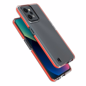 Чехол Spring для Realme C31 силиконовый с рамкой чёрный