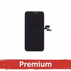 LCD displejs saderīgs ar iPhone X melns (Hard OLED / Premium)