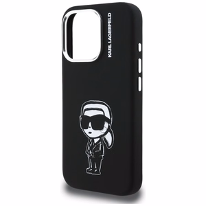 Karl Lagerfeld Silikona Karl Sketch MagSafe Maciņš for iPhone 16 Pro - melns