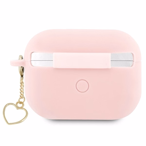 Guess GUAP2LSCHSP AirPods Pro 2 чехол розовый/розовый Silicone Charm Heart Collection