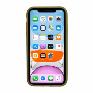 Vennus бампер с цветными кнопками для Samsung Galaxy S21 Plus оливковый