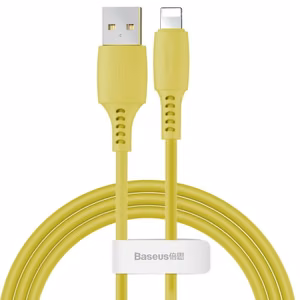USB Cable Baseus "Colorful" Yellow "Lightning" 120cm