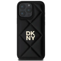 DKNY putuots Stack logotips iPhone 16 Pro apvalks melns