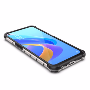 Šūnveida apvalks bruņots pārklājums ar gēla rāmi Oppo A76 / Oppo A36 / Realme 9i Caurspīdīgs