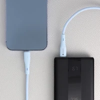 FORCELL F-ENERGY C346 kabelis Type C uz Lightning PD 3A 27W Silicone 1 m zils