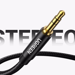 Ugreen AV112 AUX audio kabelis taisns minijack 3.5mm 1m - zils