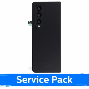 Aizmugurējais vāks, saderīgs ar Samsung F936 Z Fold4 / Fantoma melns / (Service Pack)