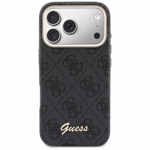 Guess 4G Script MagSafe futrālis iPhone 17 Pro - melns