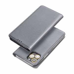 Viedtālruņa apvalks (m) grāmatas stila SAMSUNG S7 (G930) pelēkais