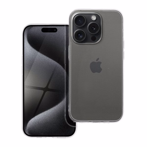 Caurspīdīgs viedtālruņa apvalks 2 mm IPHONE 15 Pro caurspīdīgs