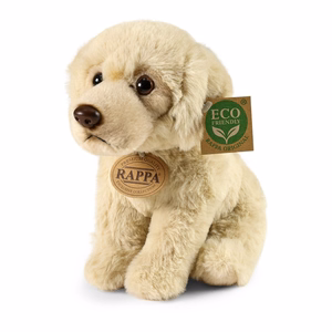 Rappa Soft Collection videi draudzīga reālistiska sēdoša labradora retrīvera plīša rotaļlieta, 23 cm
