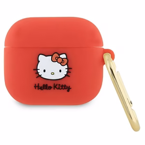 Hello Kitty Silicone 3D Kitty Head case for AirPods 3 - fuchsia
